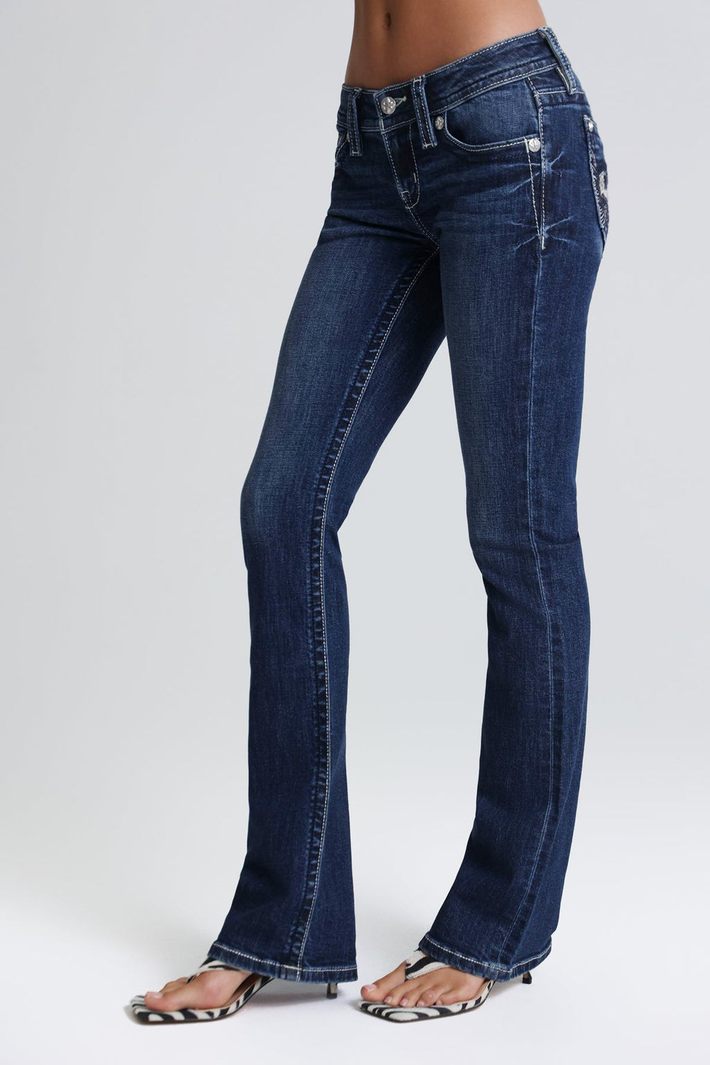 Can't Be Tamed Low Rise Bootcut Jeans